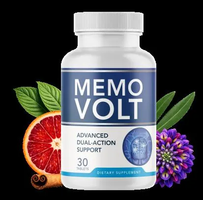 MemoVolt brain support supplement bottles